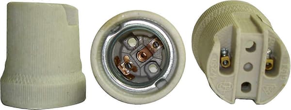 E27 porslinsskruvsockel