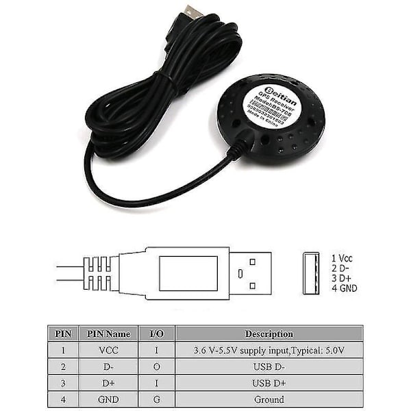 Beitian Ubx G7020 kt G-mus Usb Laptop Gps-mottagare Ersätt Bu 353s4 Bs 708