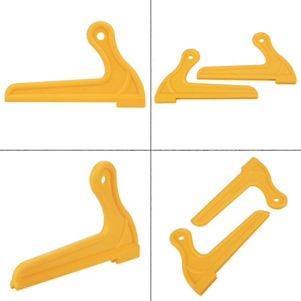 2 st V-formade träbearbetningssågskydd för träbearbetningsbord, arbetsbänksklinga, fräs med ergonomisk design