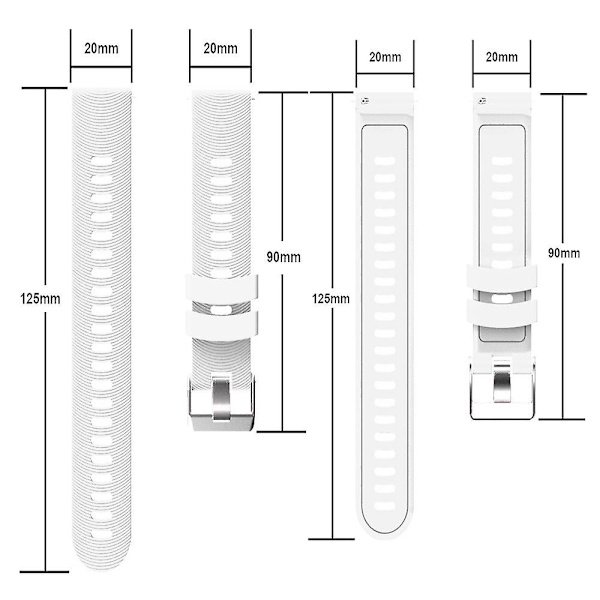 Garmin Vivoactive 3 Silikonarmband för Garmin white