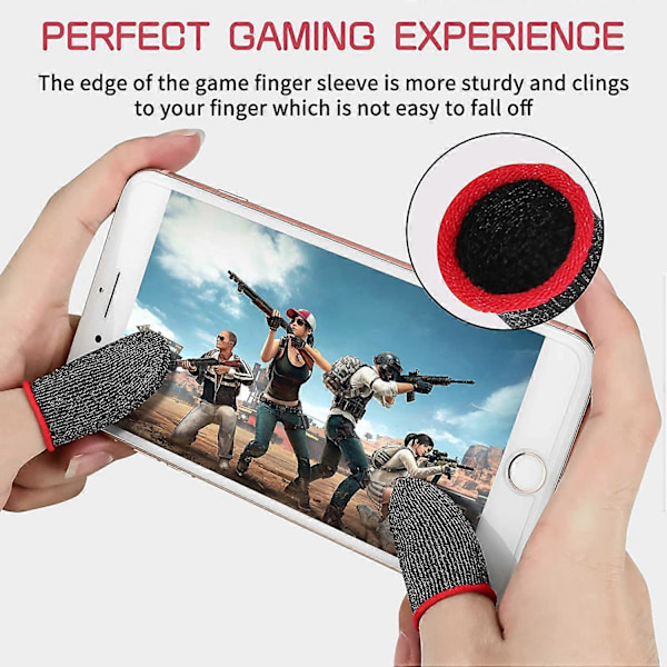 Fingertoppsskydd för Gaming Mobilspel Kontroller Tummärmar