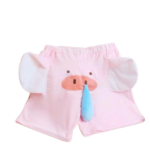 Flygande Elefant Söta Elefant Shorts Flygande Elefant Näsan Svin 2XL (65–75 kg)