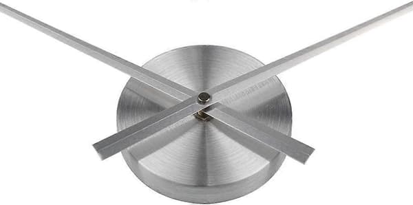 3D Klockvisare - DIY - Stora 3D Väggklockvisare - Quartzklocka, Tillbehör (silver)