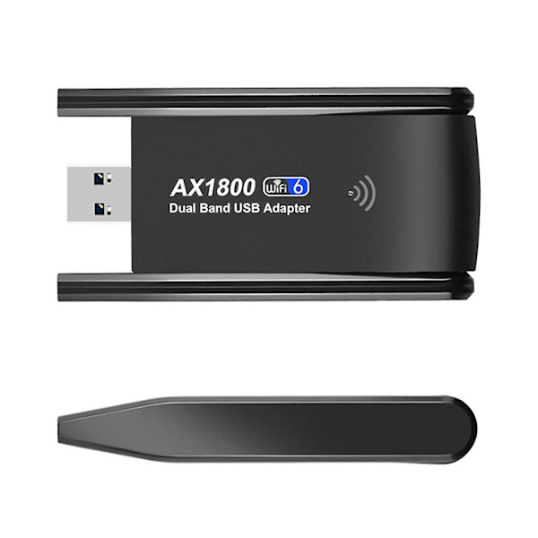 Trådlös USB Wifi 6-adapter USB 3.0 Nätverkskort 1800 Mbps Dubbelbands 2.4 GHz/5 GHz
