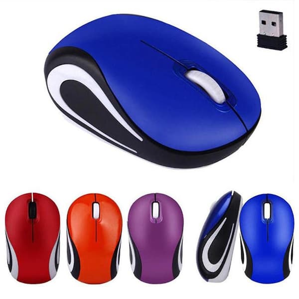 Renikh Bärbar PC Notebook 800/1200DPI USB 3 Knappar Optisk 2.4G Mini Trådlös Mus