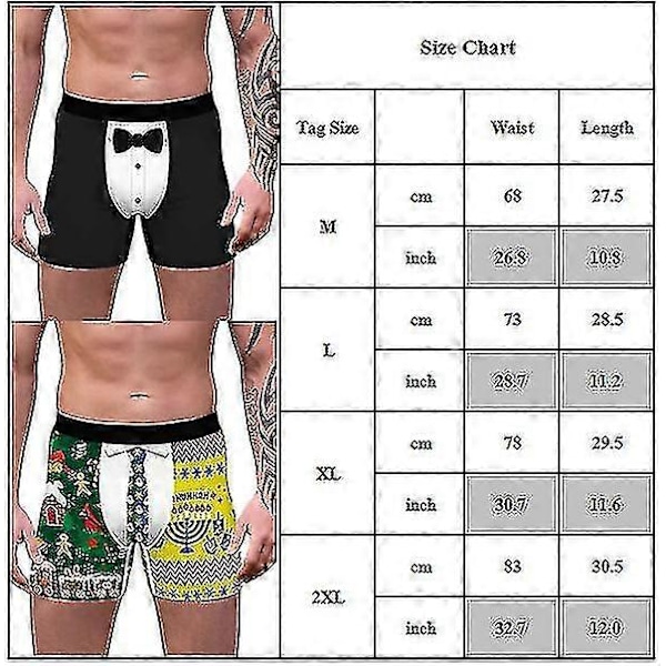 Newway Jul Nyhet Boxershorts Kalsonger Herr Jul Rolig Present Underkläder Trosor D M