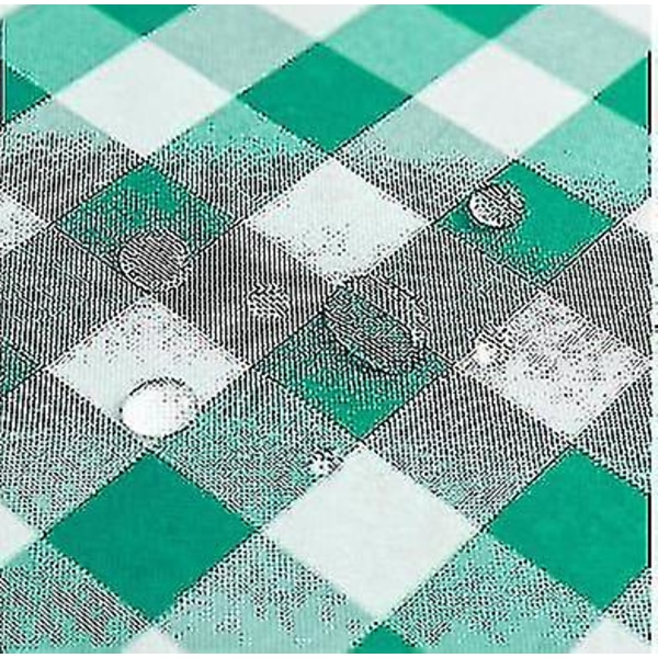 Rutiga Duksduk Rektangel - Fläcktålig, Vattentät Och Green 120cm*120cm