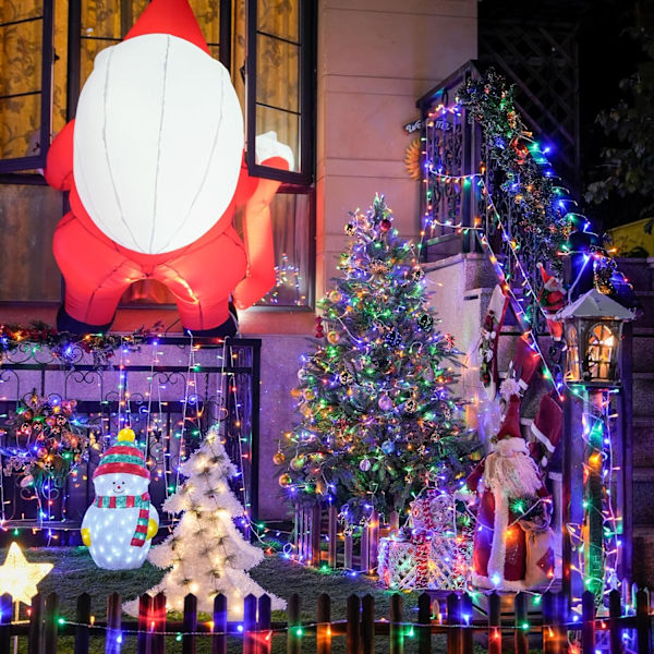 Varmvit julbelysning inomhus, 33ft 100 LED julslinga Multicolor