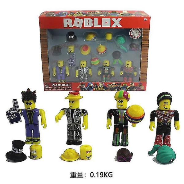6-9cm Roblox Actionfigurer med Rekvisita Tillbehör Barnpussel E no box 16