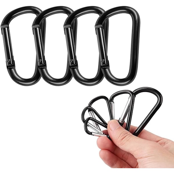 4 karbinhakar, aluminiumkarbiner