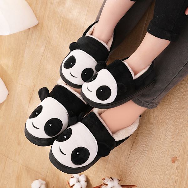 Barn Hemtofflor Panda Tofflor för Barn Småbarnstofflor Vinter