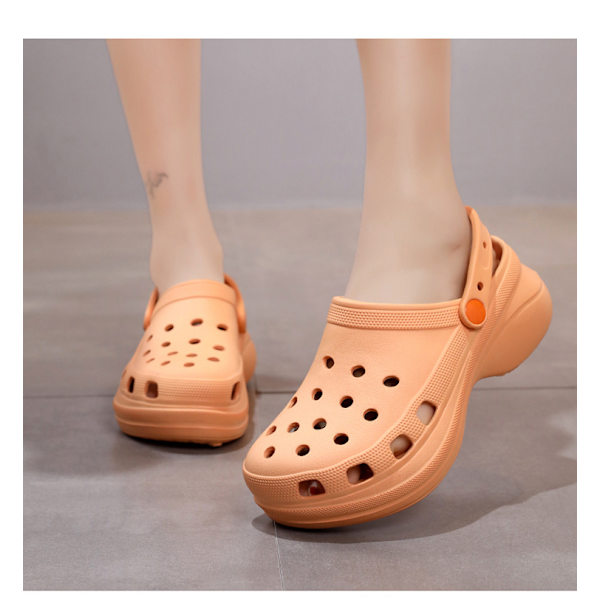 Kvinnors Klassiska Platform Clog Orange 40