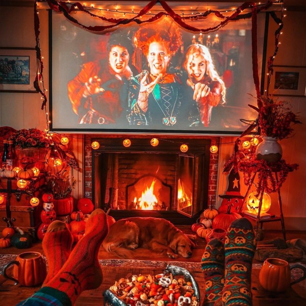 200 LED flerfärgade julbelysning utomhus Vattentät, expanderbar 66f Orange Connectable 200 LED