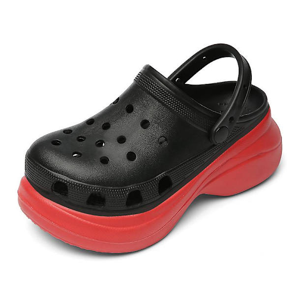 Kvinnors Klassiska Platform Clog Red black 37