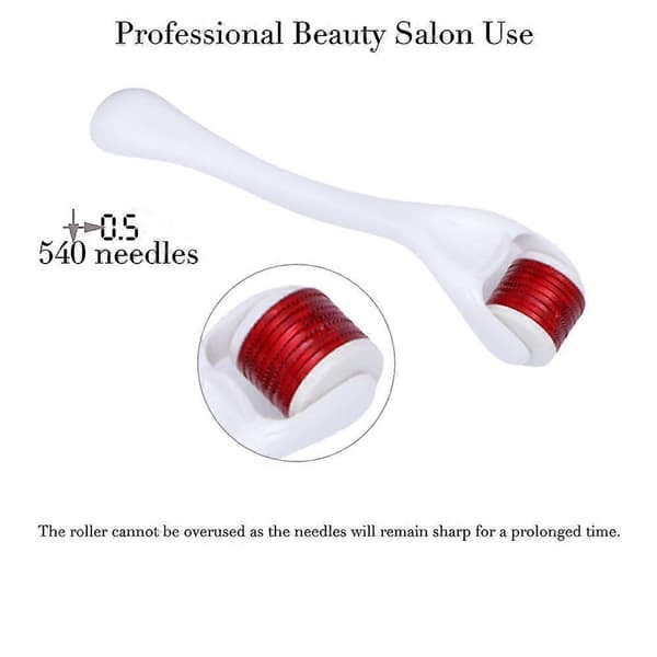 Microneedle Roller för Ansikte och Kropp - 540 Microneedle Roller, Microneedling för Ansikte och Kropp