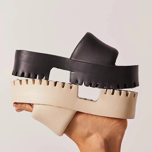 Kvinnors Slip On Lugged Sole Clogs EVA Sandaler 41