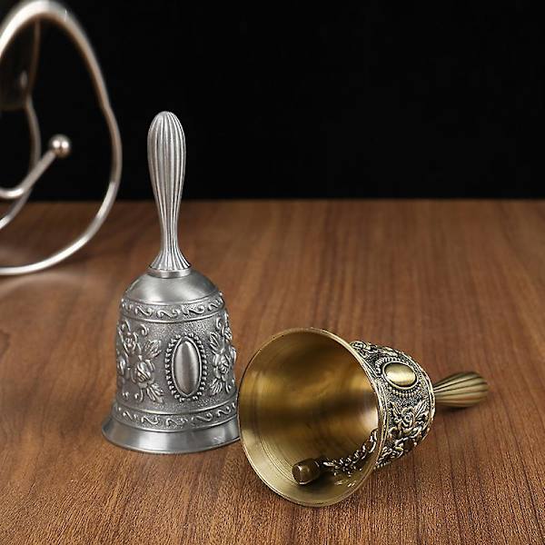 Metallklockor i europeisk stil, barer, restauranger, bardiskar, pastoral Bright silver