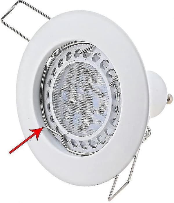 (Binaural version-MR11) 4st Fjäderringar & LED-lamphållare