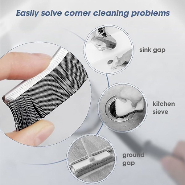 4st Gap Cleaning Brush Badrum Gap Cleaning Borste Spaltrengöring 2pcs