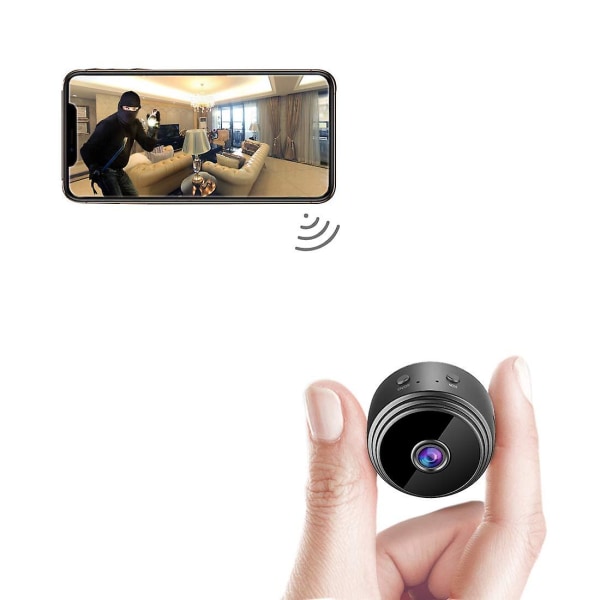 Mikrokamera Fjärrkontroll 360 Grader HD Nattseende Hemmonitor