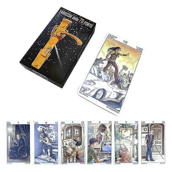 Tarot Of The 78 Doors Kort Profetia Öde Spådom Lek Familj Fest Sällskapsspel