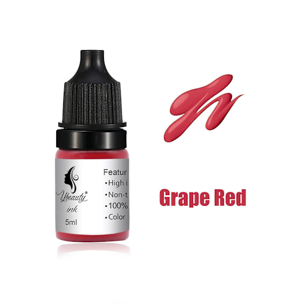 Ögonbrynsfärg Material 5ml Nybörjarövning Tatueringsfärg Mjölk Lätt Färg Dimma Ögonbryn,Läpp Ögonpenna Färg (FÅ DET) Bright red