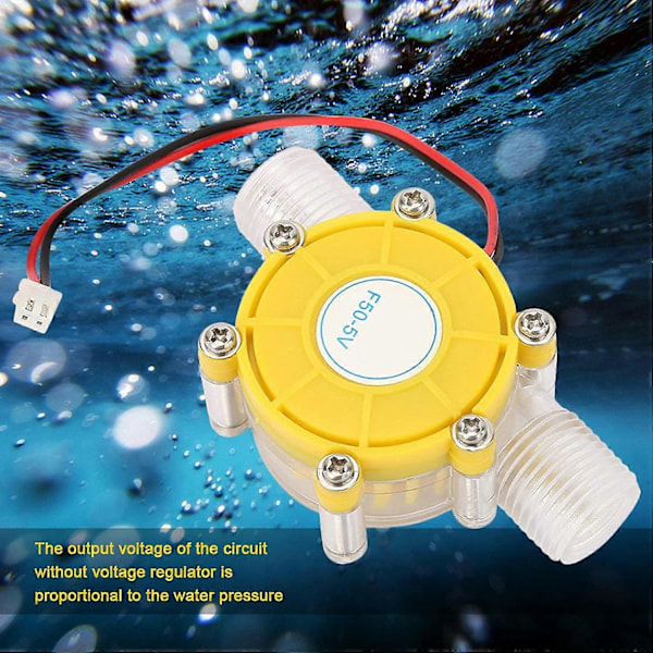 Mikrogenerator, Stabiliserad DC Mikro Hydrogenerator, F50 Mikro-hydro DC Vattenflödespump Turbin Vattenkraft Energi Generator, Mikro-Hydro Wat