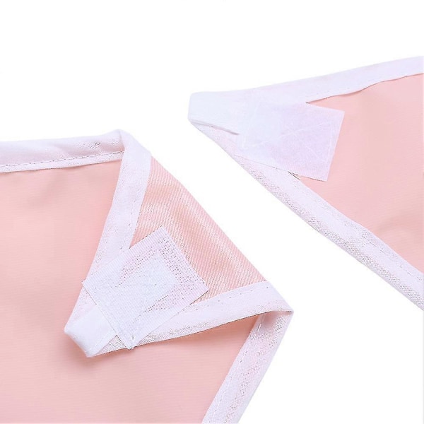 Vattentätt Haklapp för Vuxna och Äldre, Klädskydd, Matningshjälp (orange Rosa)