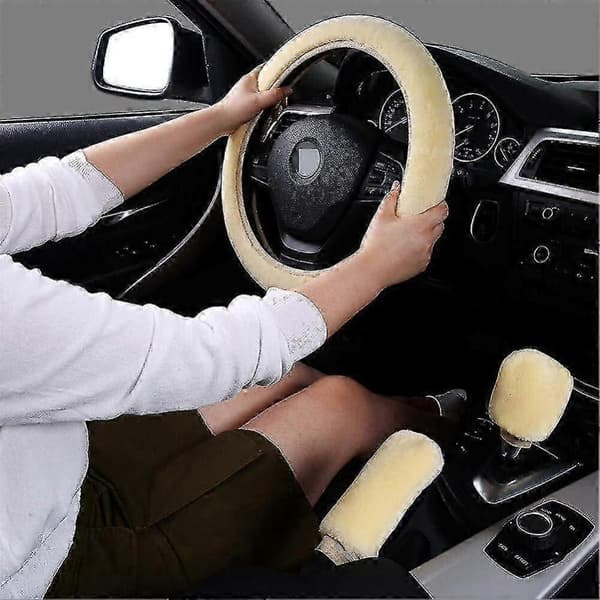 Plysch rattmuff, vinter rattmuff, handbromsmuff och rattmuff, u