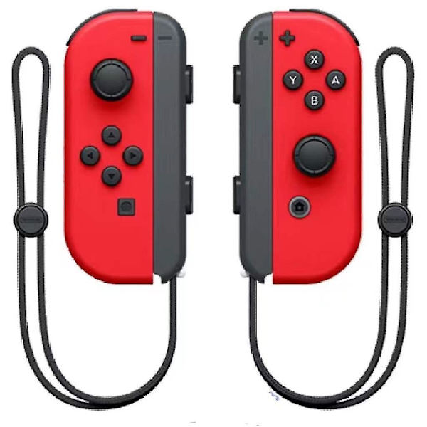 Spelhandtag Kompatibelt med Ns Switch Joycon Trådlös Bluetooth Dubbelröd Fullfjädrad