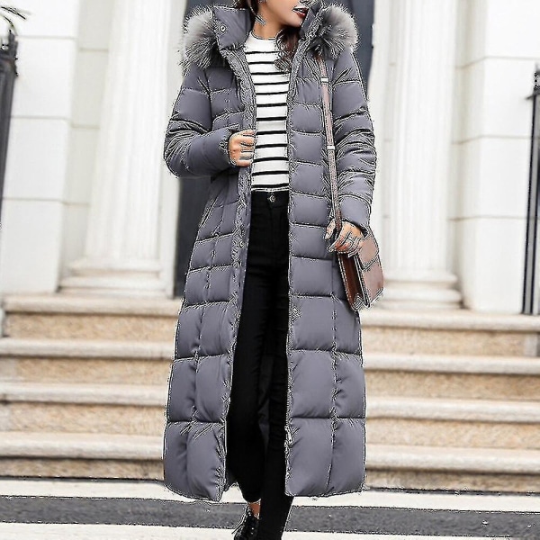 Bebetter Damjacka - Maxi Vadderad Lång Kavaj Och Peacoat F Asian size M Gray