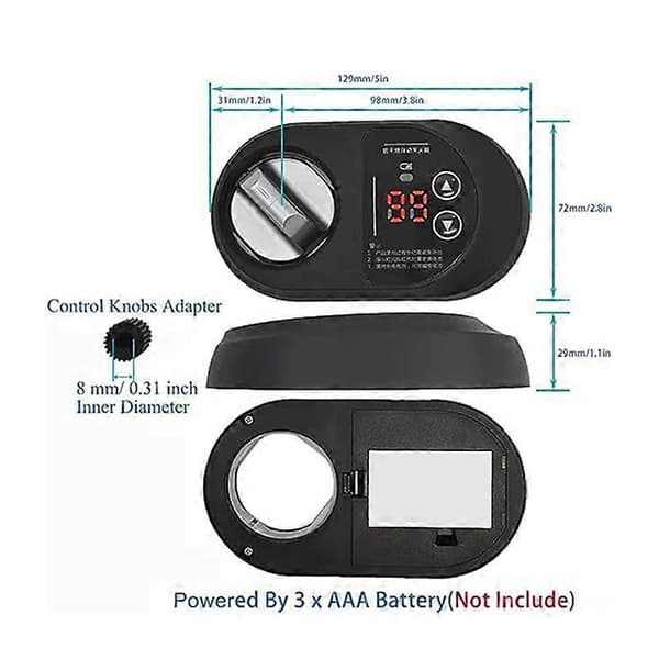 Gas Spis Auto Avstängning Timer Kök Smart Switch Anti-Torr (Höger)