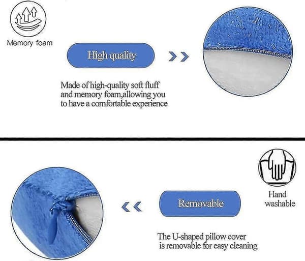U-kudde, Memory Foam-kudde, Memory Nackkudde