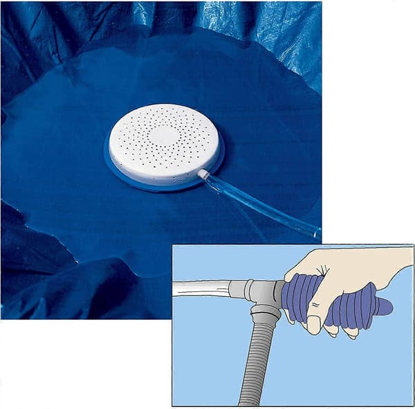 Poolskydd Sifonpump, Poolavloppspump med Slang (4,5 m)