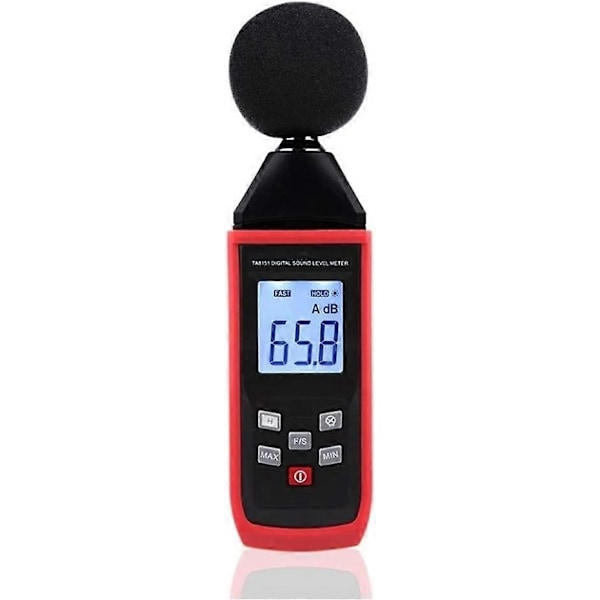Ljudmätare Digital ljudnivåmätare ljudtestare 30-130dB LCD-skärm i decibel av ljud