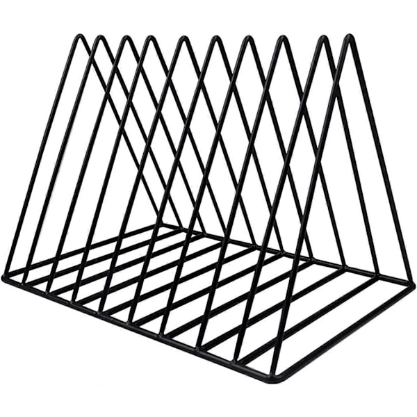 Tidningsställ i metall, 9 fack guld tidningsställ, bokhylla, design tidningsställ för kontor, vardagsrum, hem, 26 cm