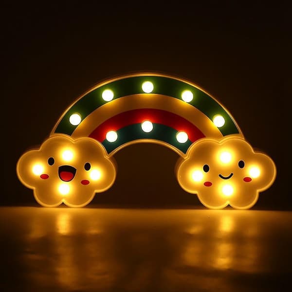 Regnbåge, Moln, Form, Natt, Ljus, Sovrum, Belysning, Dekoration