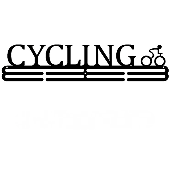 Medaljhållare Display Hängare Rack Medaljer Svart CYKLING