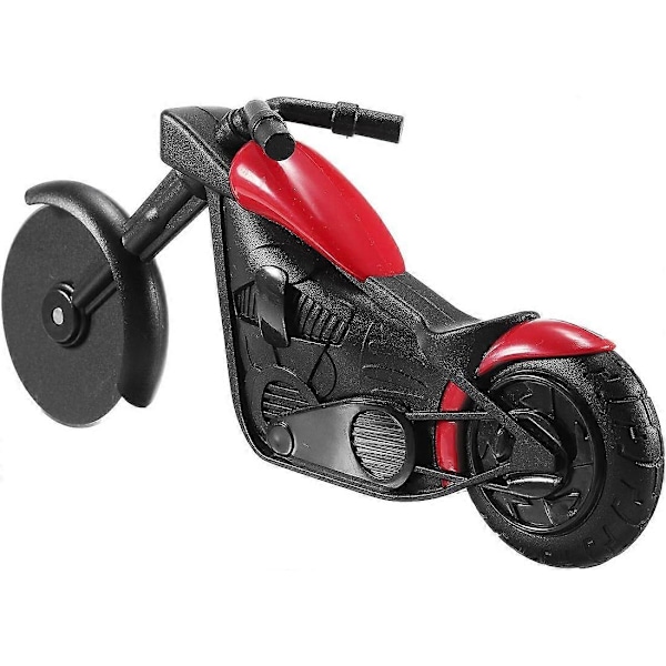 Motorcykel Pizzaskärare, Rostfritt Stål Non-Stick Dubbla Blad, Unik Design Ger Matlagningen Glädje, Perfekt För Motorcykelentusiaster, Enkel Förvaring,