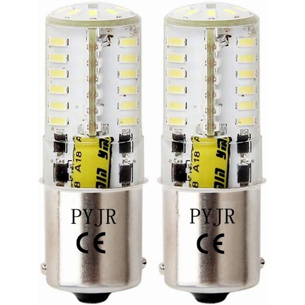 P21W 1156 Ba15S 12V 5W LED-lampor för bil, enkel kontaktbas, kallvit