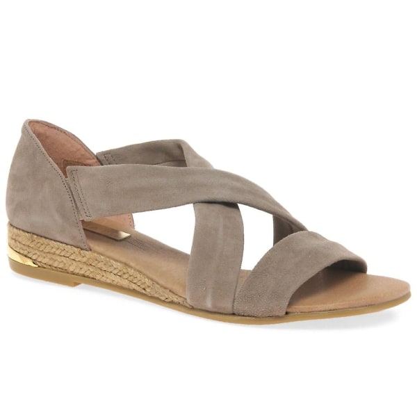 Zara Espadriller för dam Taupe Suede (africa) 4 Uk/37 Eu