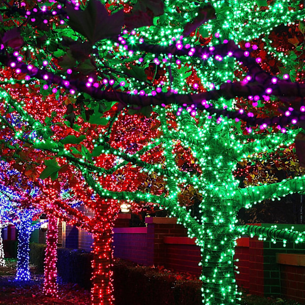 Ljusstarka 300 LED-julkulor, 30,5 meter, Anslutningsbara, Vattentäta Green 300 LED