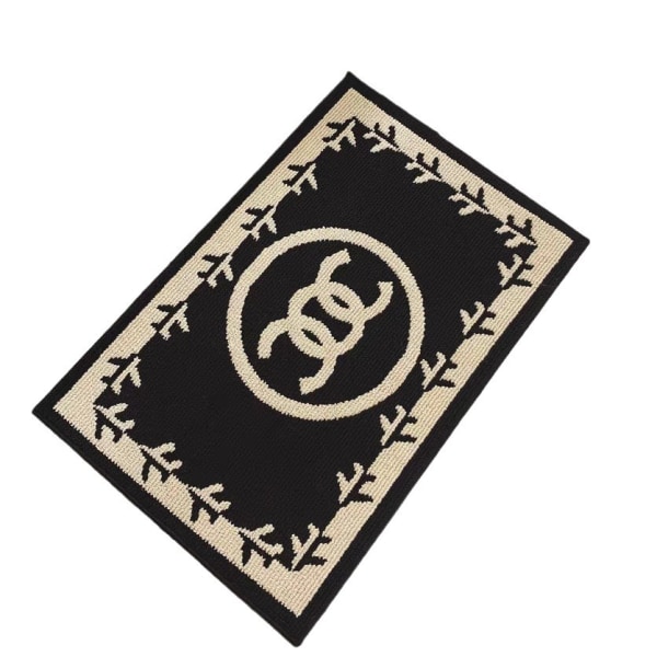 CC Letter Matta Imitation Cashmere Sängbord Matta Anti-Smuts Och Slitstark Spegel Frammatta Vardagsrum Soffa Matta 40*60cm