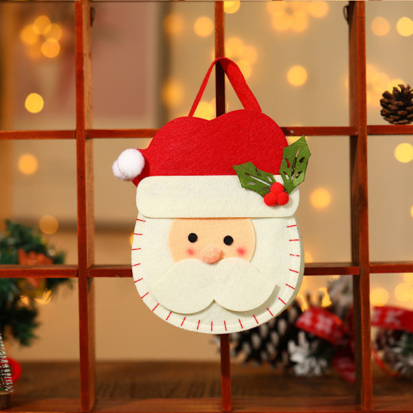 Julklappspåse med dragsko, julmini-presentpåse, jul A