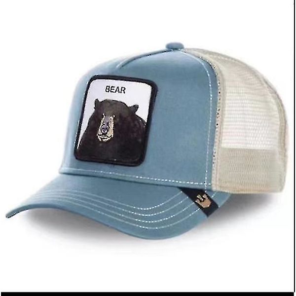 Farm Animal Trucker Baseball Cap Hatt Mesh Style Män Kvinnor Hip Ho Björn