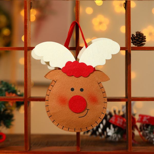 Julklappspåse med dragsko, julmini-presentpåse, jul A