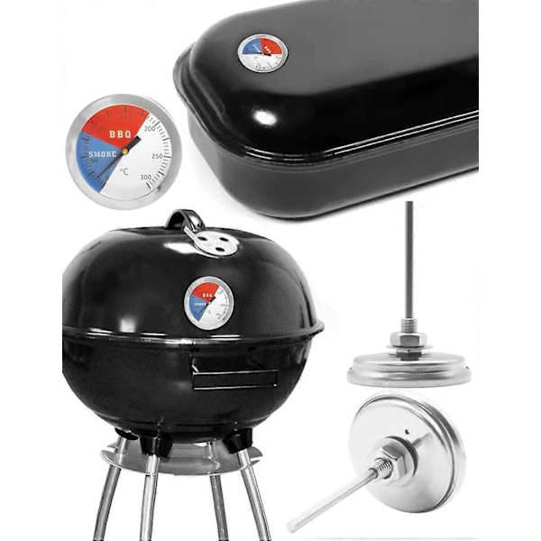 Analog Matlagningstermometer för Grill, Rök, Kastrull, Panna, Diameter 5,2 cm, 0C - 300C