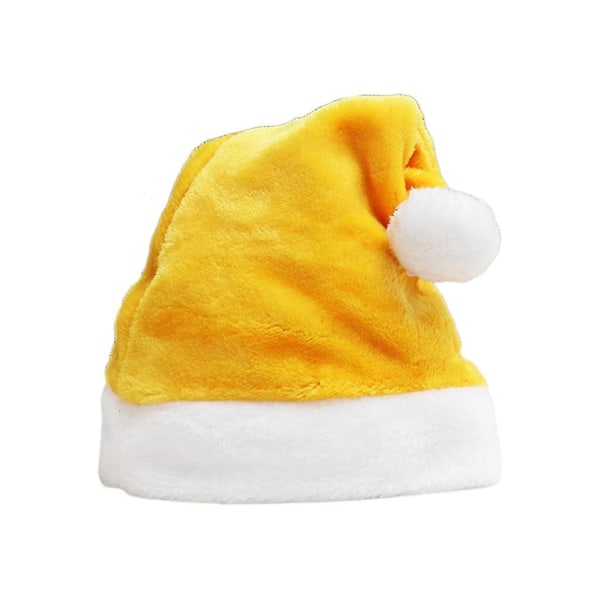 Jultomtehatt i sammet Unisex Bekväm Kreativt Multi A Yellow