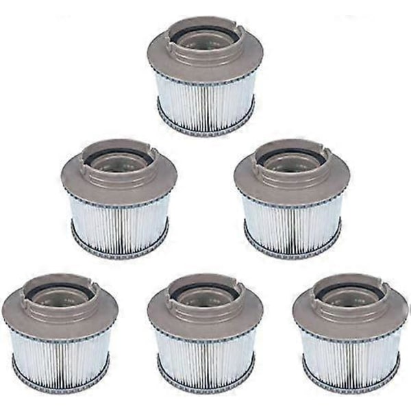 6-pack Ersättningsfilter för MSpa FD2089, Filterpatron för Pooler och Spa