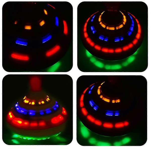 LED Snurra för Barn - Musikaktiverad Handdriven Snurra